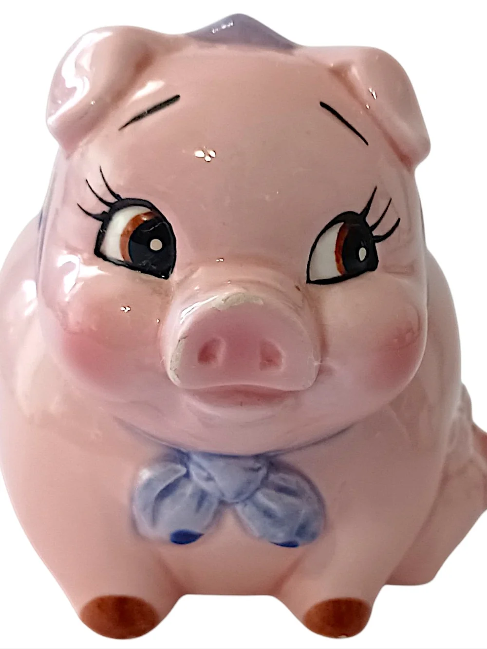 Vintage Lefton Anthropomorphic Pig Planter Ceramic Piglets Air‎ Plant Succulents
